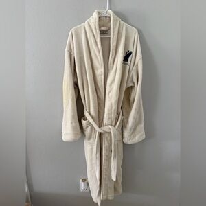 Disney Cruise Line Cream Long LIMITED EDITION W/ Belt Plush Soft Robe One Size